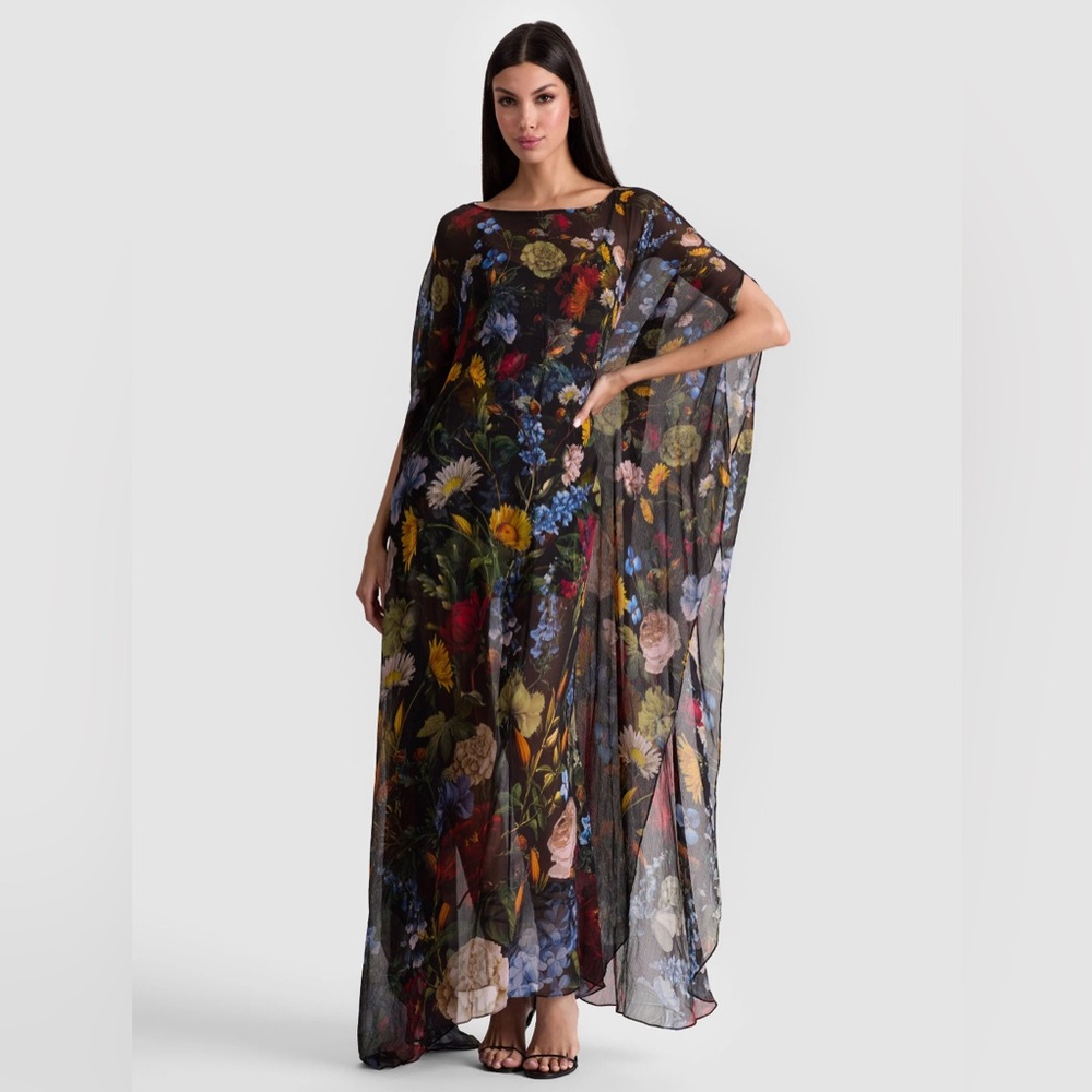 HTF Alice +Olivia Linn Cape Maxi Dress NWT SOLD OUT! Size 14!